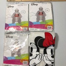 DISNEY MICKEY MINNIE ADULT VINYL RAIN PONCHO 40 x52 Jerry Leigh LOT 3 NEW