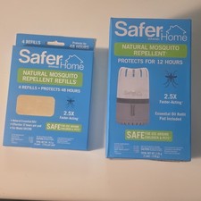 Safer Home SH1200 Mosquito Repellent 4 Refills Essential Oil Pad 12-48h