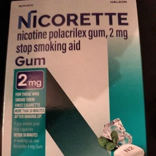 Nicorette OTC Stop Smoking Nicotine Gum, 2mg, 100ct - (775000)