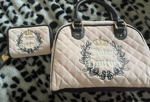 Juicy Couture Velour Bowler Bag Daydreamer Y2K 2000s Mcbling Vintage