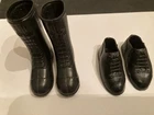 VTG 1964 * Hasbro GI Joe * Combat Boots pair & Dress Shoes pair Black* Hong Kong