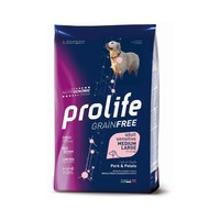 Prolife Grain Free Adult Sensitive Med/Lar Maiale E Patate 2,5Kg