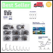 High Carbon Steel Circle Hooks – 150pcs, Assorted Sizes for All Anglers