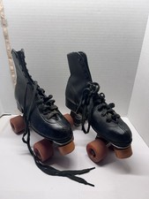 Vintage Roller Derby Quad Skates Orange red urethane Roller Derby Wheels 28 Sz 7