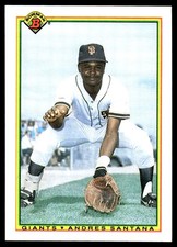 Andres Santana 1990 Bowman #230 Giants MLB READ FREE SHIPPING AutographDen