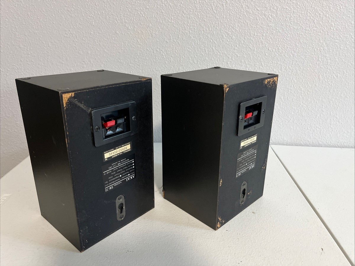AKAI SW-7II 2 Way Speaker System Bookshelf 80W Vintage Japan | eBay