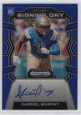 2024 Panini Prizm Draft Picks Signing Day Blue 14/149 Gabriel Murphy Auto 1q28