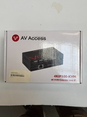 AV Access 4K HDMI USB KVM Extender Keyboard & Mouse Over Network 4KIP100-KVM