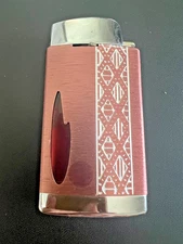 Vintage Scripto Cigarette Lighter Art Deco Butane Patent RD 1970 USA Canada