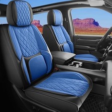 Seat Covers Custom Fit for Chevy Silverado GMC Sierra 1500 Full Set BlackBlue