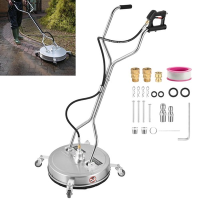 #ad #ad 20 24quot;Pressure Washer Surfaces Cleaner 4500PSI w Handles amp; Wheels Stainless Stee $165.75