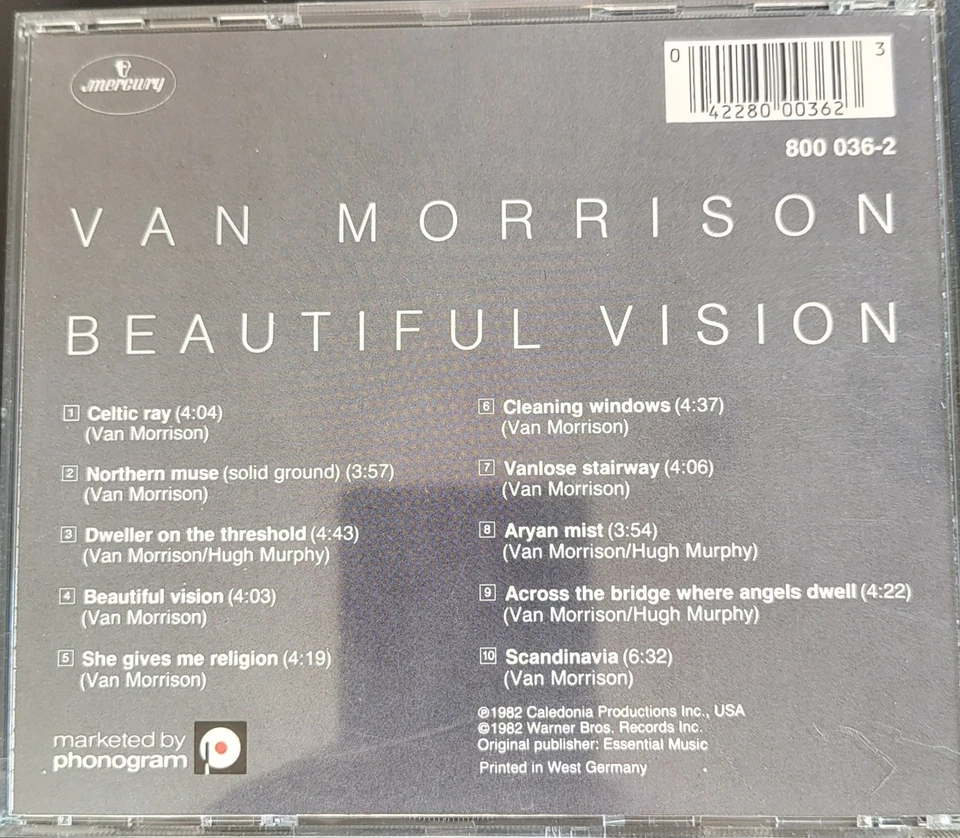 CD Van Morrison - Beautiful Vision,  1982, Mercury, sehr gut - Bild 2 von 3