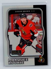 2017-18 O-Pee-Chee Platinum #R-78 Logan Brown Rainbow Ottawa Senators