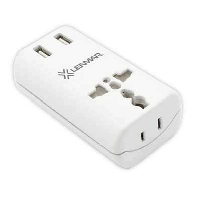 Lenmar World Travel Adapter With Dual Usb Ports For More Than 150 Locales - 2.10