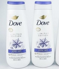 Dove Winter Care Body Wash Dry Skin Limited Edition Shower Gel New Lot Of 2