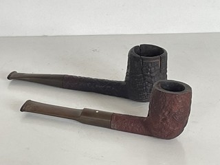 Vintage Pair Dunhill Tobacco Smoking Pipes 634 Tanshell & 36 Shell A/F.