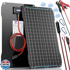 Voltset 30W 12V Solar Panel Kit Portable Solar Battery Charger Ma
