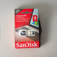 SanDisk 16GB Cruzer Fit USB Memory Stick Flash Pen Drive Genuine NEW SEALED