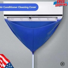 Air Conditioner Cleaning Cover Bag 100cm PVC AC Cleaning Kit w/ Water Pipe USA