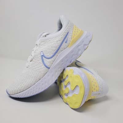 Nike React Infinity Run Flyknit 3 Women's Size 7 White Light Marine DD3024-100