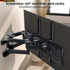 TV Wandhalterung für 32-80 Zoll Schwenkbare Wandhalter Fernseher Neigbare