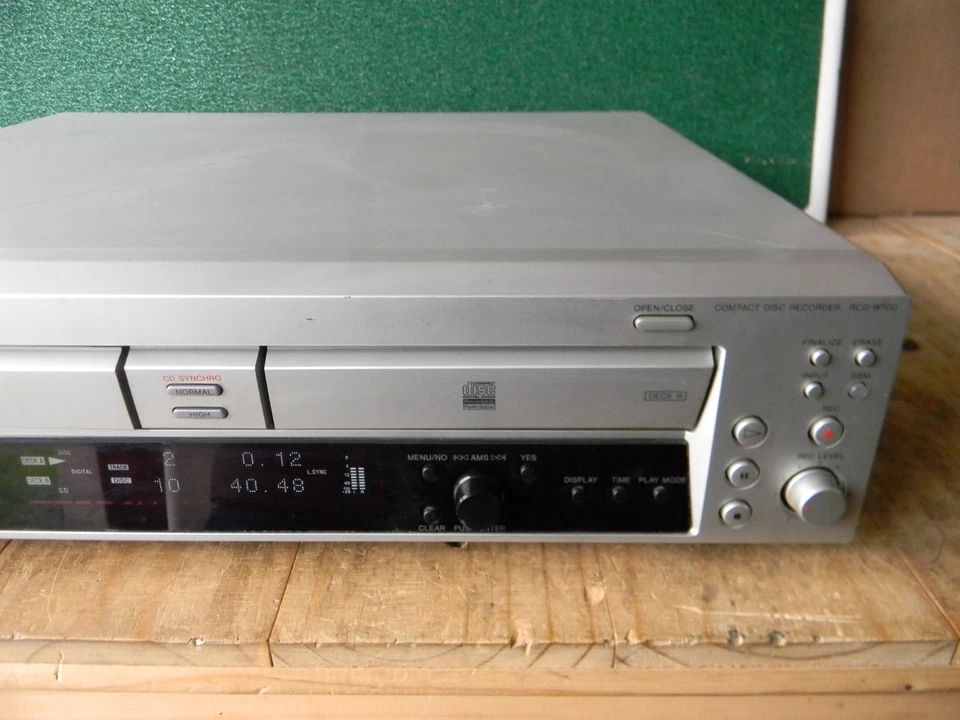 Sony RCD-W100 Twin Tray CD Player and Recorder - Image 2 of 4