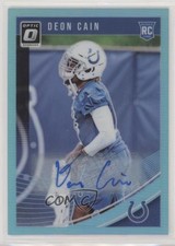 2018 Donruss Optic Rookies Blue Prizm Auto 74/75 Deon Cain #127 Auto fm0