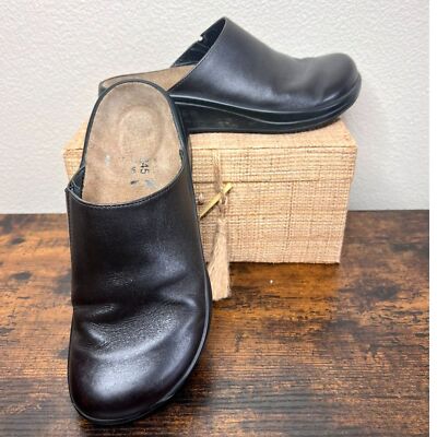 Tatami by Birkenstock Brown Leather Clogs Slides Size 38 EU Narrow