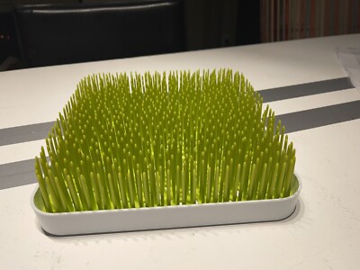 BOON GRASS COUNTERTOP BABY BOTTLE DRYING RACK/TRAY-GREEN-MINT CONDITION!