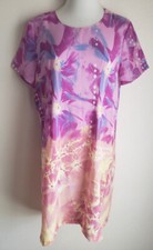 TRENDY LOOKS Tunic Shift Dress Size L Bust 43" polyester back zip