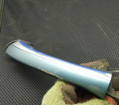 Mercedes W220 S Class NSF Door Handle Left Side Front 941 Aragonite Blue