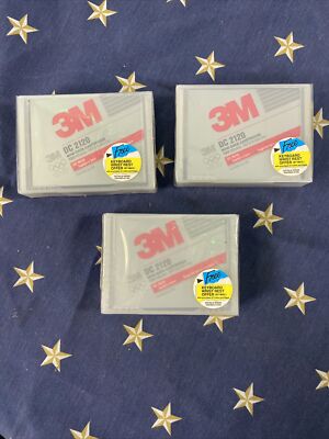 3 x Sealed 3M DC 2120 XIMAT Format Mini Data Cartridge 120 Mbytes [C8]