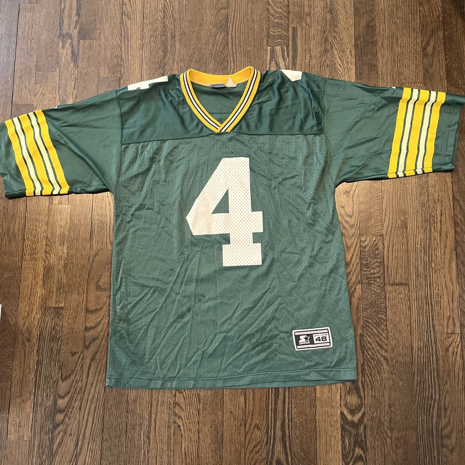 Camiseta Green Bay Packers Brett Favre Talla 48 Starter Verde Foto 3 de 4