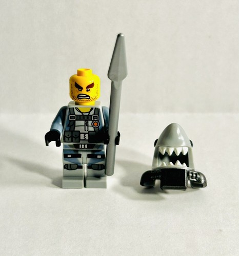LEGO Ninjago SHARK ARMY GREAT WHITE Scuba Suit Minifig 10739 njo362 RETIRED MINT - Picture 2 of 3