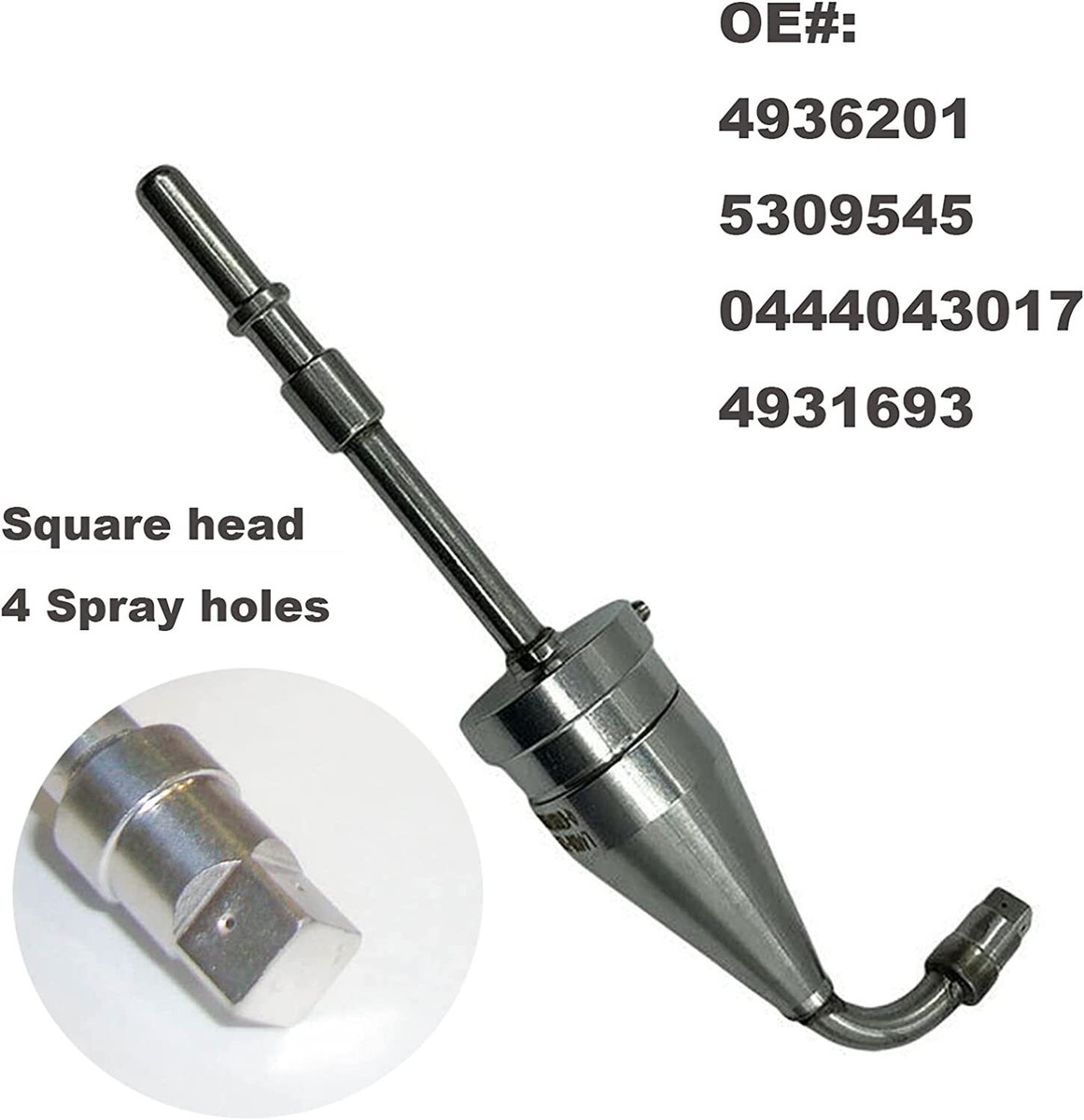 Urea Injector Doser Nozzle Spray Nozzle 4936201 For Cummins ISDE