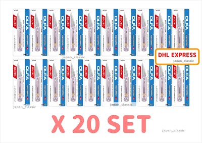 OLFA STAINLESS CRAFT TYPE L 34B JAPAN X 20 SET