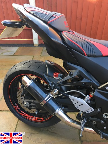 Kawasaki Z750 Exhaust 2007-2014 SP Engineering Carbon Fibre Stubby Moto GP - Picture 8 of 12