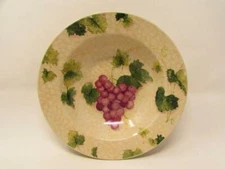 Grape Valley by Fairfield Rim Soup Bowl Grapes& Leaves Going To Center b284