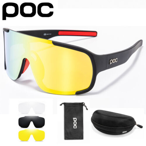 POC Men Women Cycling Glasses Bike Sport Sunglasses Men Women Mountain Bicycle - Picture 1 of 18