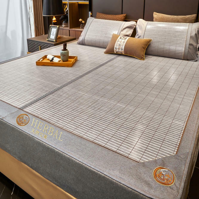 summer sleeping mat Pure nature argy wormwood & bamboo bed mat top quality