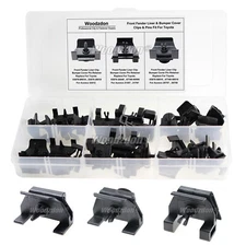 30 Clips & 30 Pins Front Fender Liner, Bumper Cover Retainer Assorted For Toyota