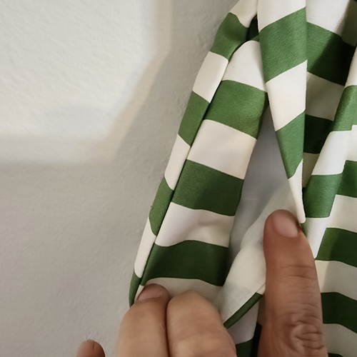 Modcloth Women Skirt A Line Pleated,M, Striped Strech, Zip, Hook Loop, Classic - Picture 9 of 15
