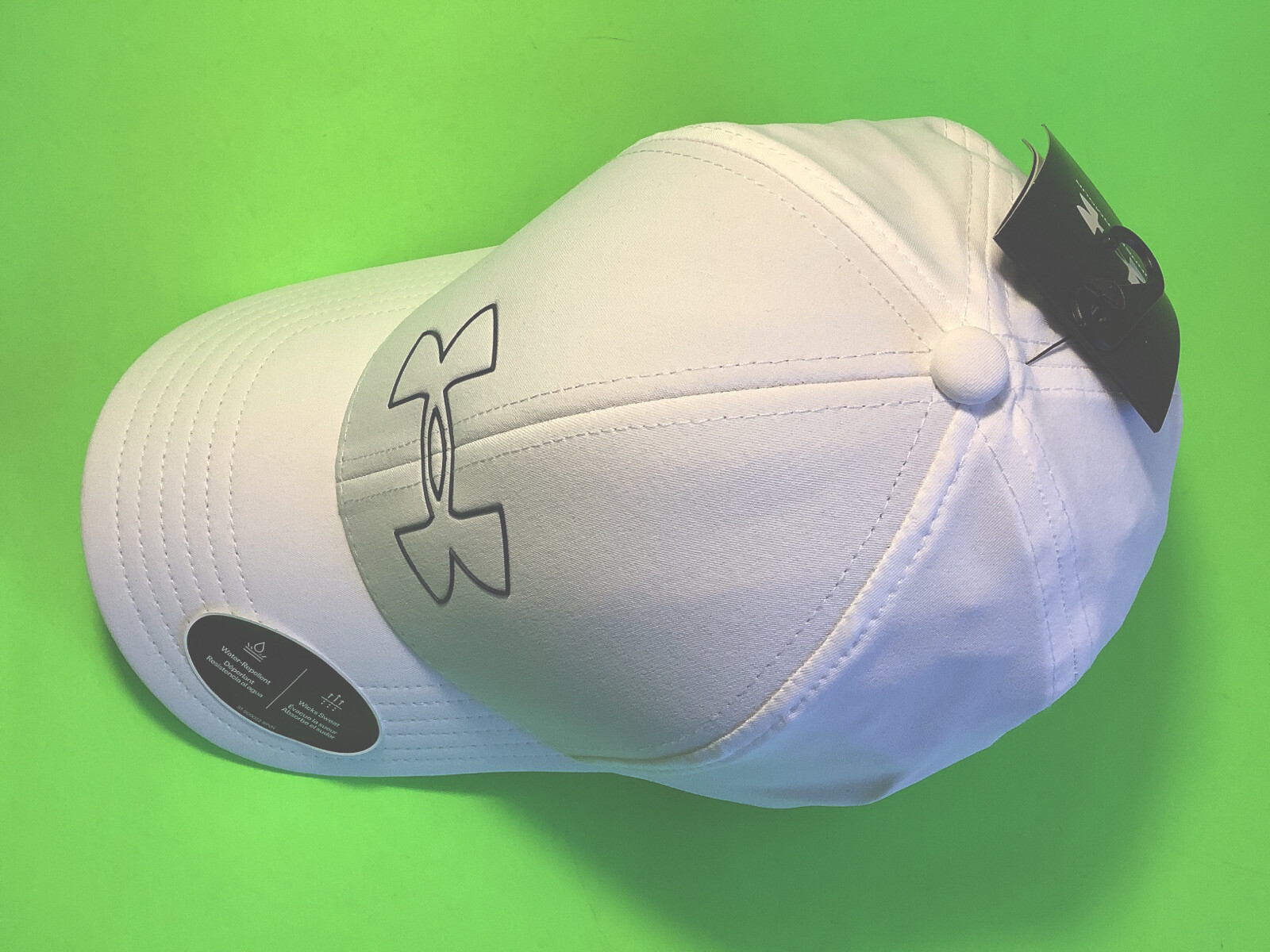 New UNDER ARMOUR Men’s Hat Size L /XL White w/Blue thumbnail 7