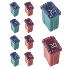 10Pcs 20A 30A Slow-Blow Cartridge Micro Fuses Micro Cartridge Fuses MCASE Type