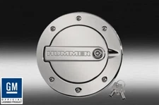 DefenderWorx Hummer H3 & H3T Billet Chrome Locking Fuel Door