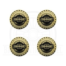 Chevy Gold Black Metal Wire Wheel Chip Emblems Size 2.25 Set Or Single Chevy Gold Black Metal Wire Wheel Chip Emblems Size 2.25 Set Or Single