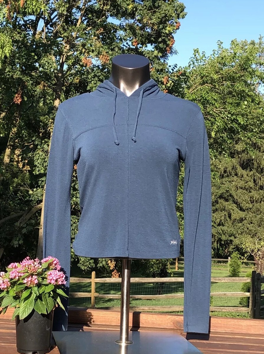 Vintage Oakley Software M Hoodie Y2k Womens USA 90s Stretch Blue