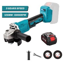 Meuleuse d'angle électrique 3 vitesse 1000W 125mm batterie compatible Makita 18V