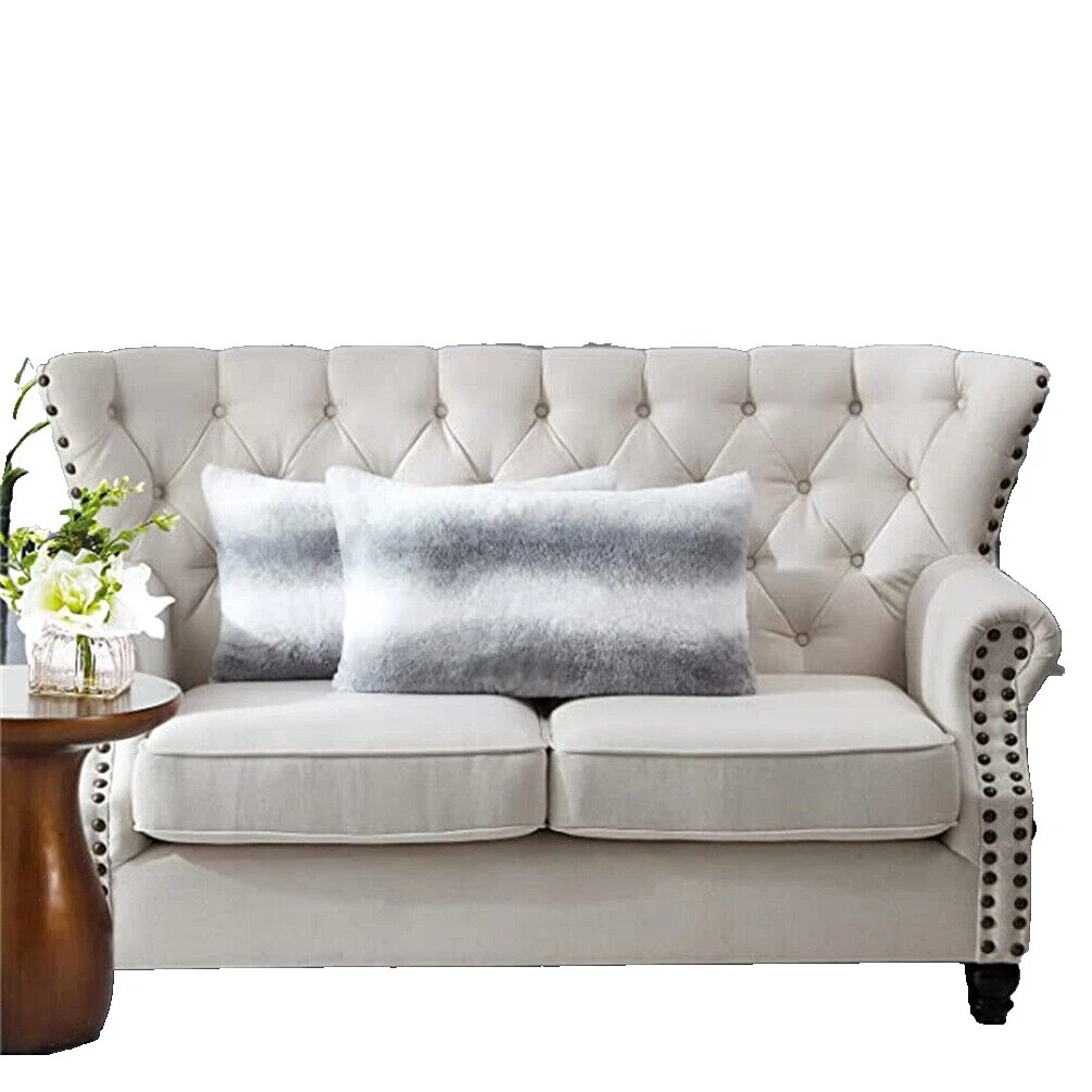 Faux Fur White Home Décor Pillows