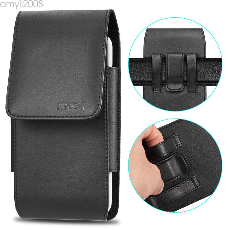 Extra Large Belt Clip Case Holster for iPhone 12 Pro Max Smart Phone w ...